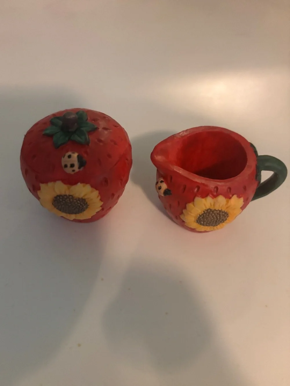 Miniature Strawberry Tea Set
